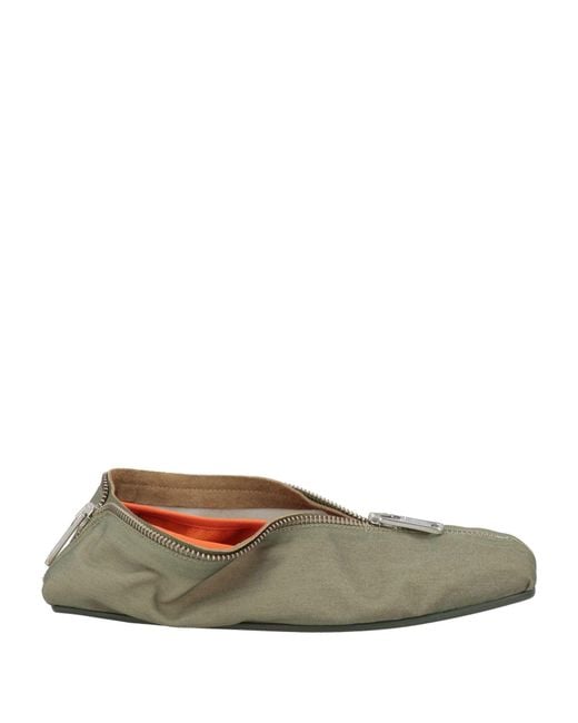 MM6 by Maison Margiela Green Ballet Flats