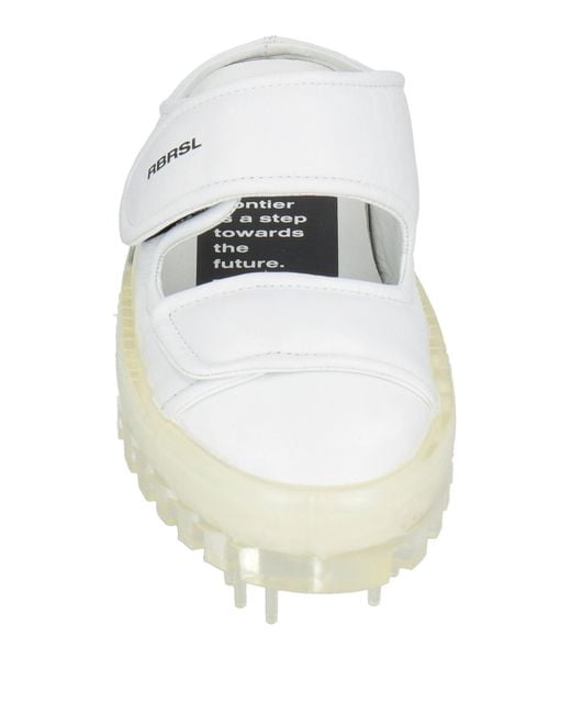 RBRSL RUBBER SOUL White Bold Mules & Clogs Leather