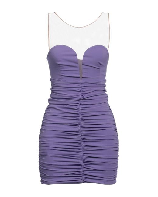 Elisabetta Franchi Purple Mini-Kleid