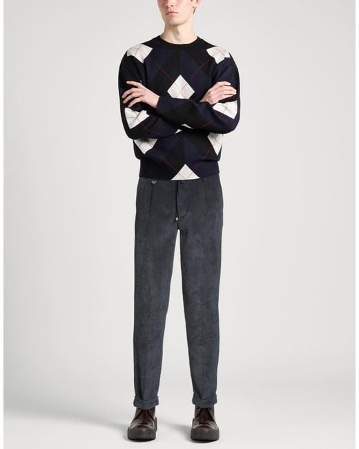 Barbati Blue Charcoal Pants Polyester, Polyamide, Elastane for men