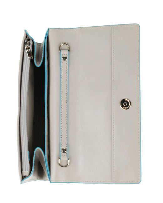 Piquadro Gray Crossbody Wallet