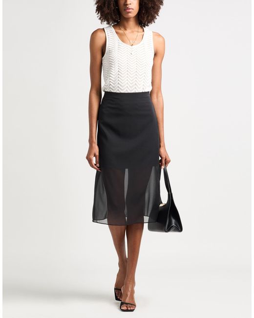 Vince Black Midi Skirt