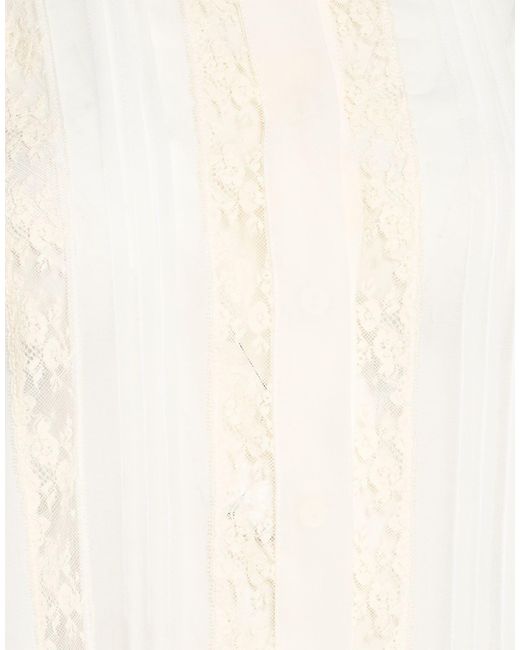P.A.R.O.S.H. White Ivory Shirt Polyester