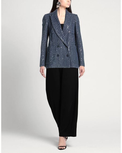 Forte Blue Blazer Cotton, Polyester