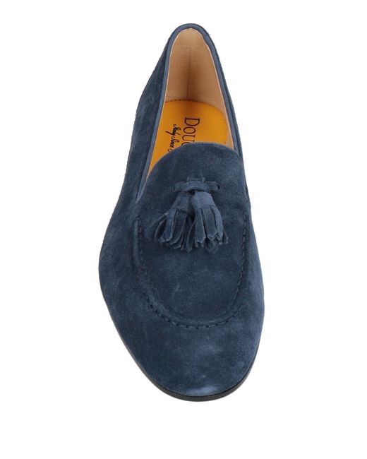 Doucal's Blue Loafers Leather