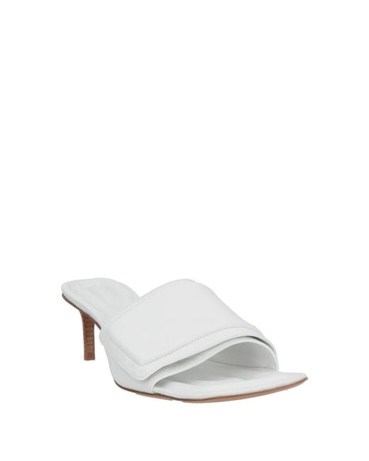 Jacquemus White Sandals Leather