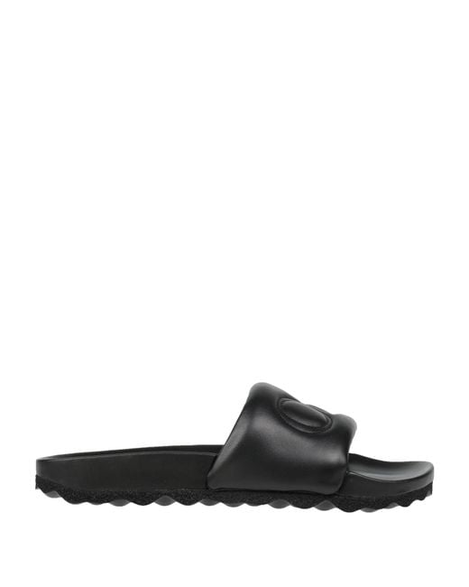 Off-White c/o Virgil Abloh Black Bookish Sponge Logo-embroidered Slides for men