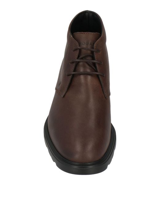 Hogan Brown Ankle Boots for men