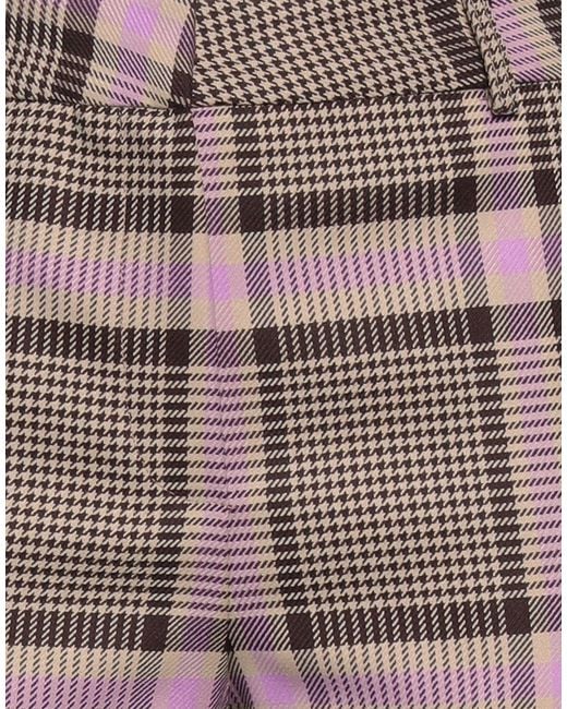 SIMONA CORSELLINI Gray Pants Polyester, Viscose, Elastane