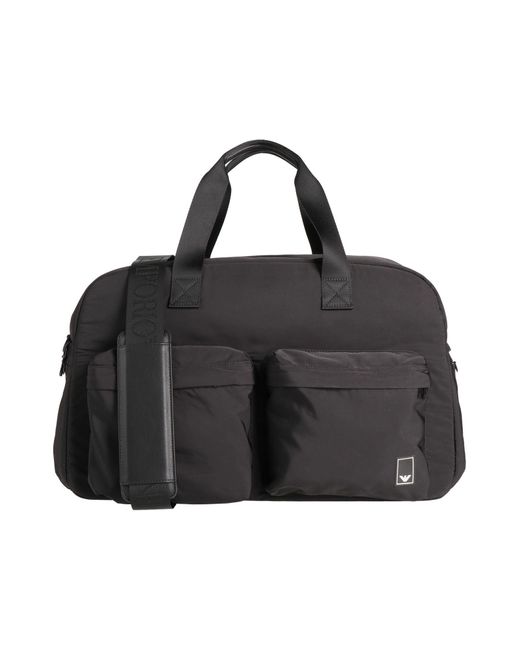 Emporio Armani Black Duffel Bags for men