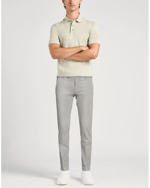 Berwich Gray Vissuto Pants Cotton, Elastane for men