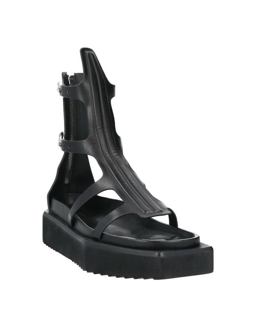 Rick Owens Black Sandals for men