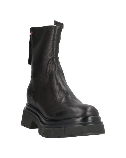 GIO+ Black Ankle Boots Leather