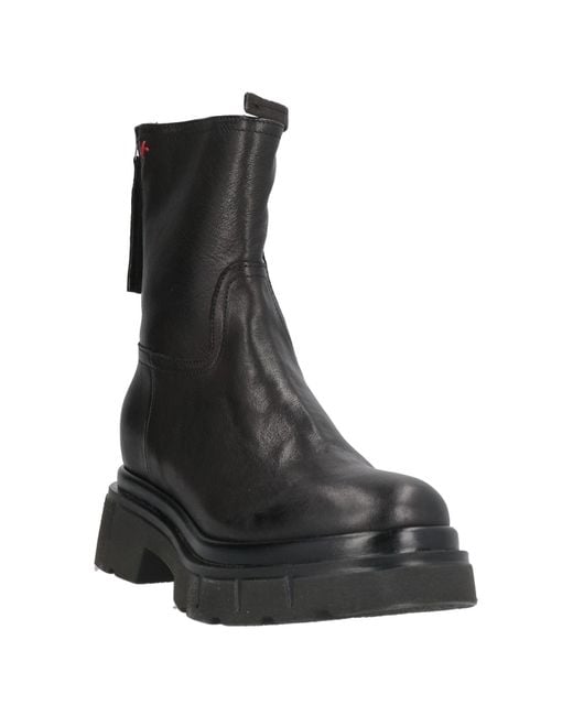 GIO+ Black Ankle Boots Leather