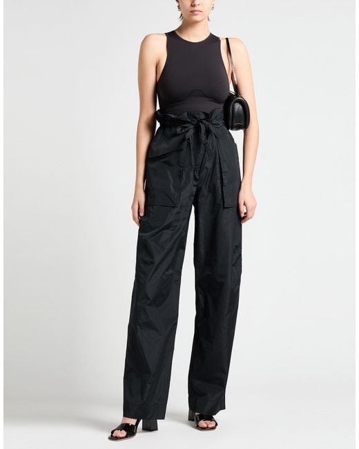 Alberta Ferretti Black Pants Polyester, Silk