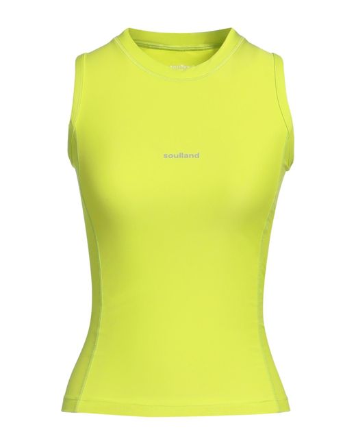 Soulland Yellow Lime Top Recycled Polyamide, Elastane