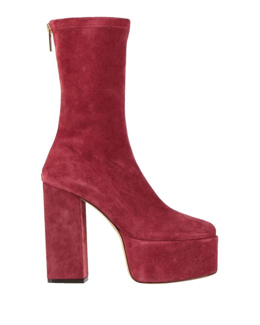 Paris Texas Red Ankle Boots