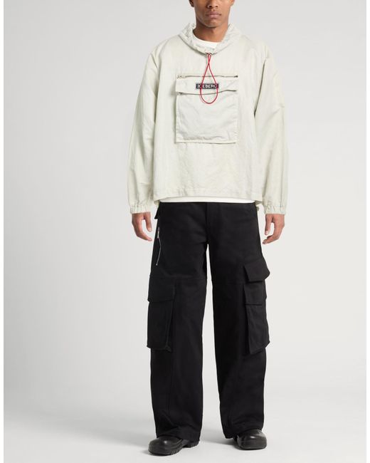 Iceberg White Light Jacket Linen, Cotton for men