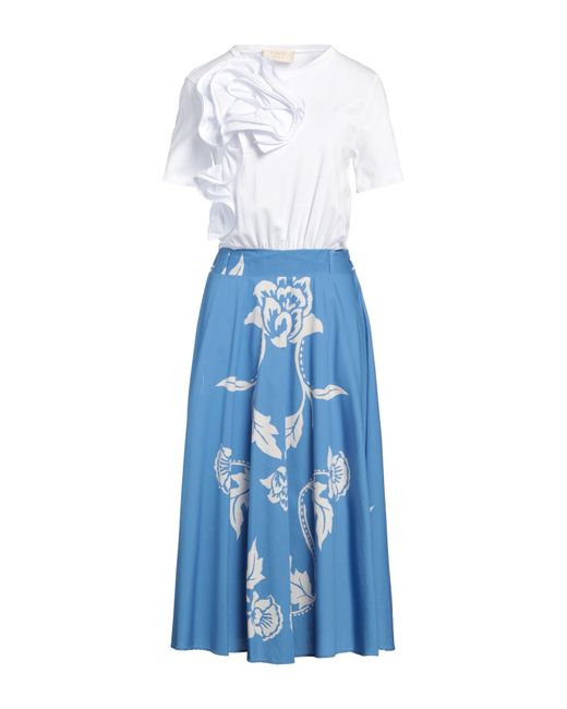 Kaos Blue Midi-Kleid