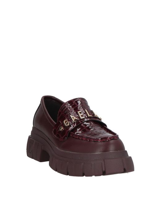 Gaelle Paris Purple Loafers