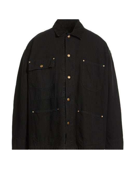 Orslow Black Jacket Cotton for men