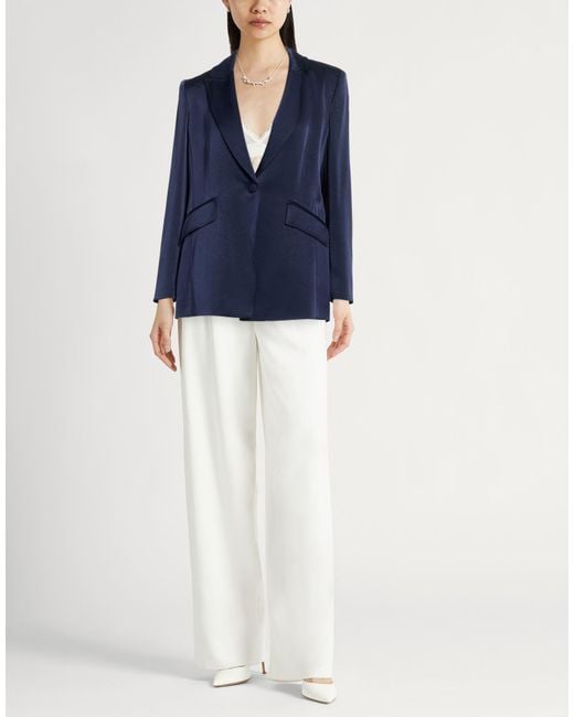 Marella Blue Blazer Triacetate, Polyester