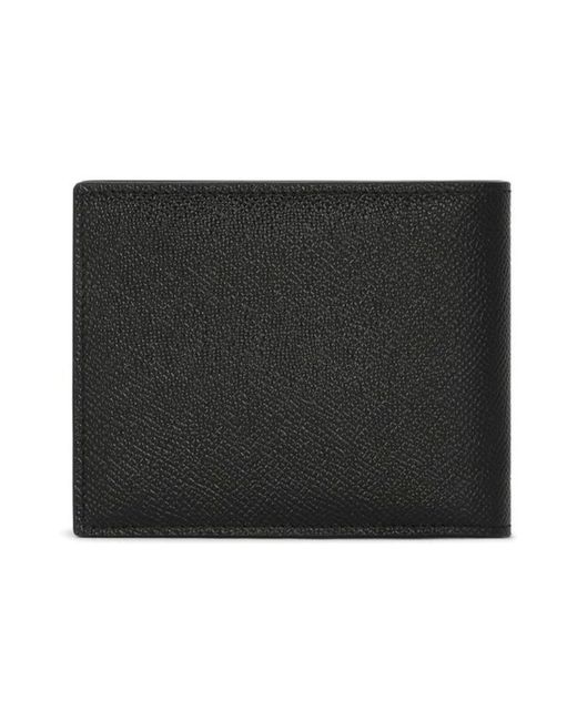 Portefeuille en cuir à logo Dolce & Gabbana pour homme en coloris Black