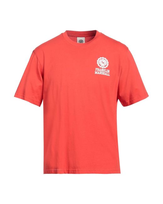 Franklin & Marshall T-shirts in Red für Herren