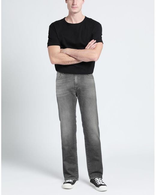 BARMAS Gray Jeans Cotton, Textile Fibers, Elastomultiester, Elastane for men