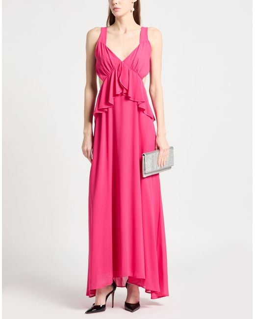 White Wise Pink Maxi Dress
