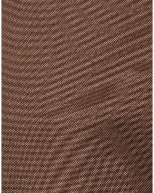 PT Torino Brown Pants Cotton, Elastane for men