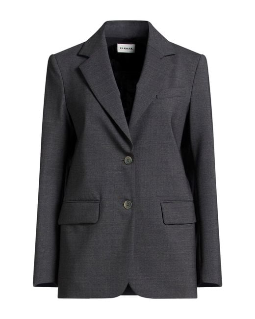 P.A.R.O.S.H. Black Blazer Virgin Wool, Elastane