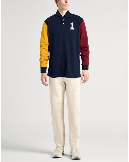 Polo Hackett de hombre de color Blue
