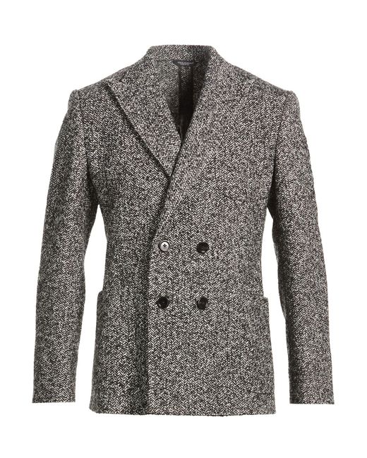 Dolce & Gabbana Gray Blazer Virgin Wool, Polyamide for men