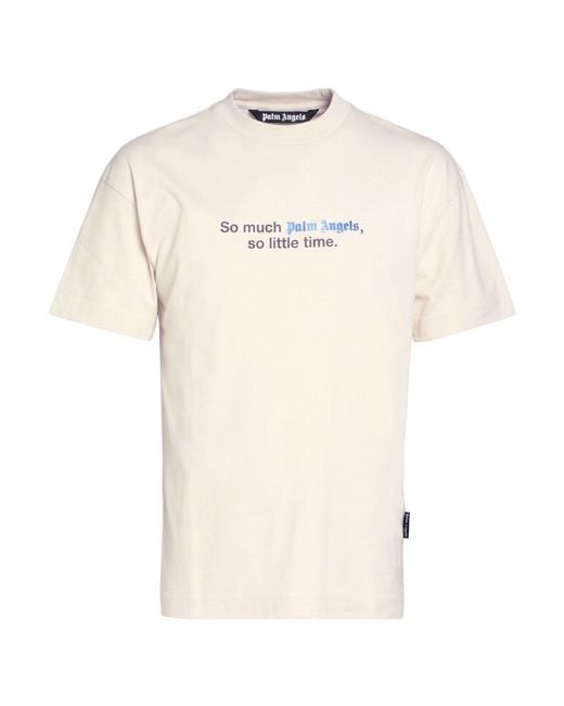Palm Angels Natural T-Shirt Cotton for men