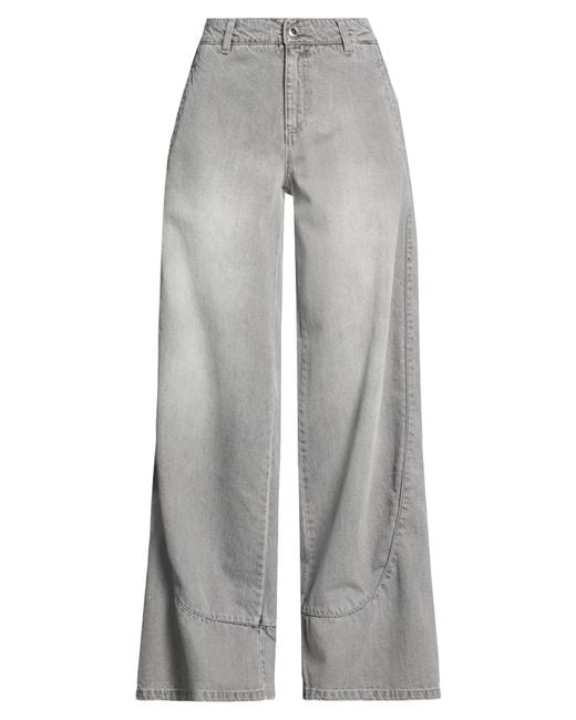 ERMANNO FIRENZE Gray Jeans Cotton