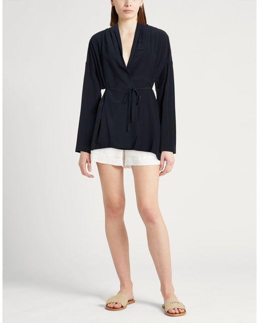 Aspesi Blue Midnight Top Silk