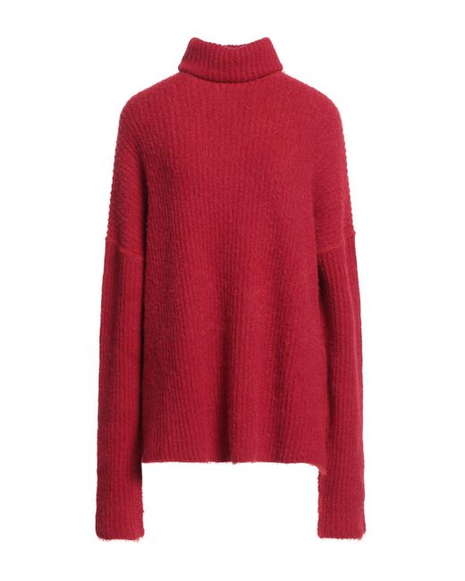 Uma Wang Red Rollkragenpullover
