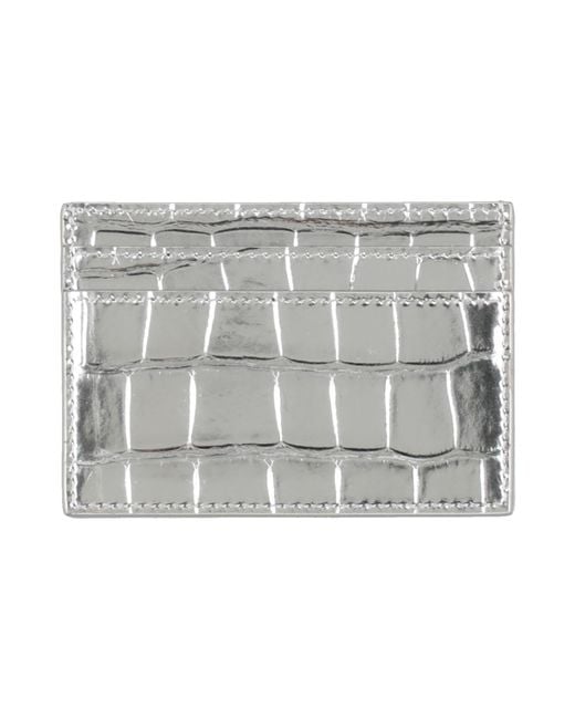 Versace Gray Cardholder Leather