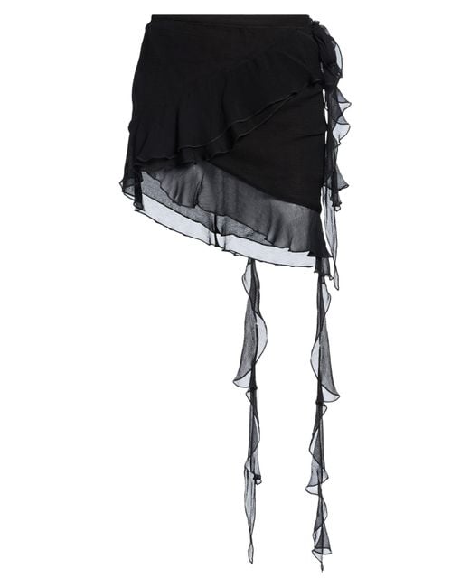 Mirae Black Mini Skirt Viscose