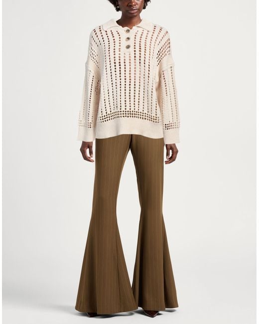 Semicouture White Sweater Cotton