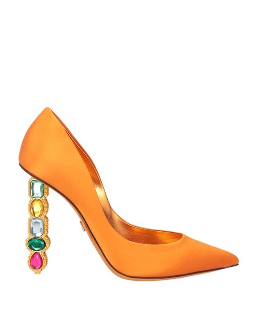 Dolce & Gabbana Orange Pumps Synthetic Fibers