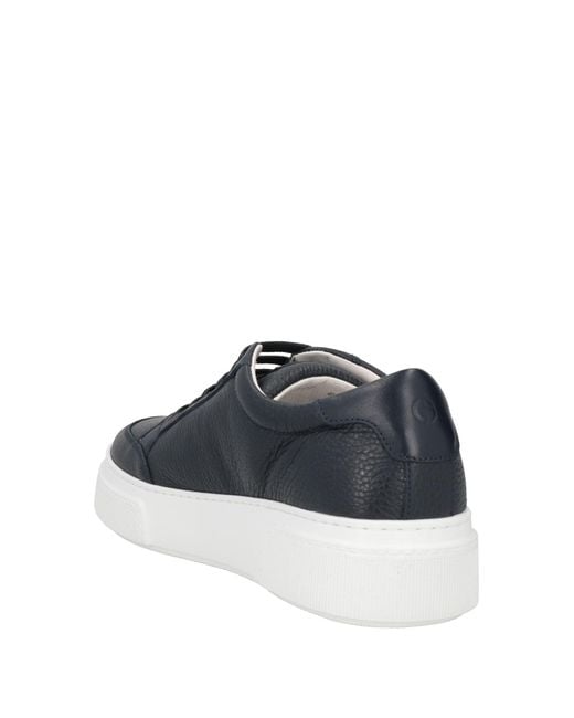 Giorgio Armani Midnight Sneakers Leather in Blue for Men Lyst UK