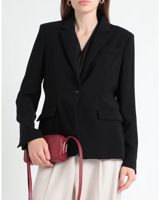 P.A.R.O.S.H. Black Blazer Polyester