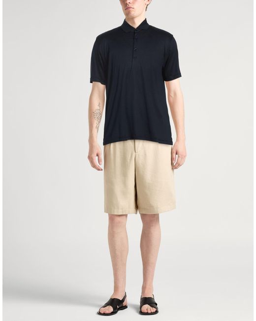 Polo Herno de hombre de color Blue