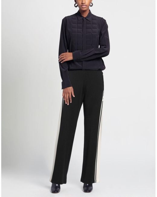 Palm Angels Black Pants Wool