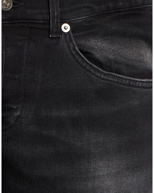 Dondup Black Jeans Cotton, Elastane for men