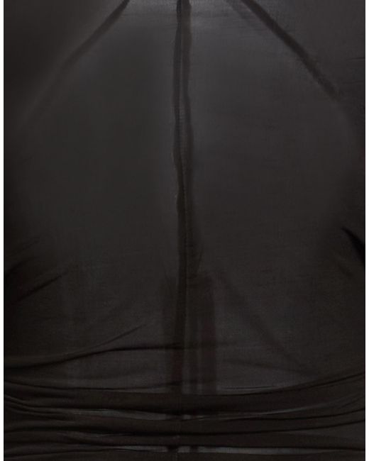 Rick Owens Black Top Cupro, Elastane