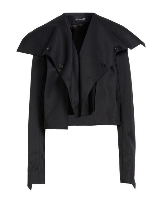 TOOS FRANKEN Black Midnight Jacket Virgin Wool