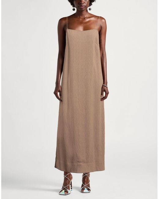 Robe Longue By Malene Birger en coloris Brown